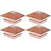 GreenLighting 4 Pack Gala Solar LED Post Lights Post Cap Slim Light for 4x4 Nominal Wood Posts and 4 x 4 PVC or Vinyl Posts (Copper)