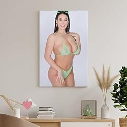 HBHCLXN Angela White Bikini Sexy Poster Hot Girl