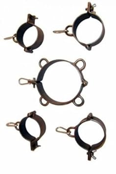 Bondage Stahl - Stahlfesseln Set für Hals, Hände und Füße Größe 15 cm