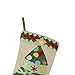 Alice Doria 21“ Handmade Hooked Christmas Stocking with Gift Boxes Under Christmas Tree Pattern
