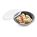 Restaurantware Asporto 16 Ounce To Go Boxes 100 Microwavable Take Out Food Containers - Clear Plastic Lids Included Do Not Contain BPA Black Plastic Catering Food Containers Disposable Round