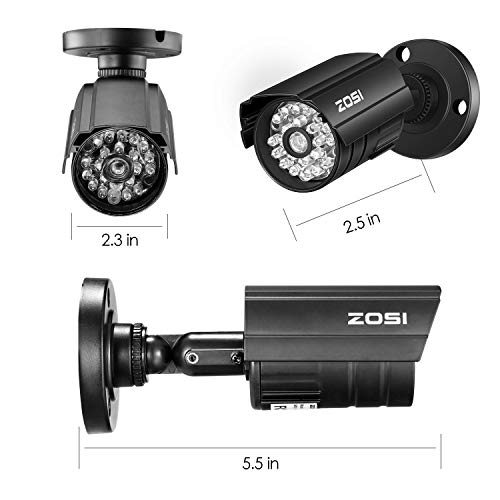 ZOSI Bullet Simulated Surveillance Cameras with Red Light,Dummy