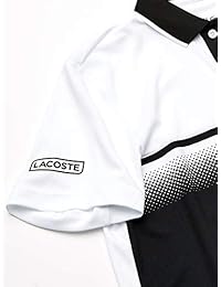 Lacoste Polo deportivo de manga corta para hombre con estampado degradado ultra seco
