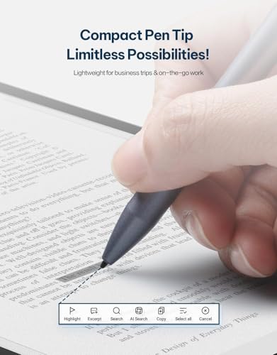 AINOTE Air 2, 8.2" AI Smart E Ink Tablet with Stylus & Adjustable Light, AI Model-Powered Multi-Language Transcription, Paper Note-Taking Tablet Digital Notebook Schedule Management for Meetings Study