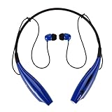 WONFAST® HV-800 Wireless Bluetooth Music Stereo Universal Headset Headphone Vibration Neckband Style for iPhone iPad Samsung Blue