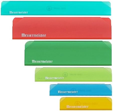 Messermeister 6pc Translucent Multi-Color Knife Blade / Edge Guard Set