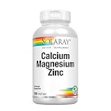 Solaray - Calcium Magnesium Zinc,250 capsules
