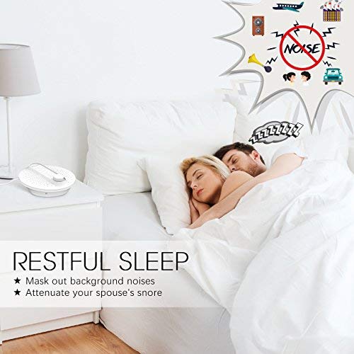 image for Homasy Sound Therapy White Noise, 24 Natural Soothing Sounds, 3 Auto-O