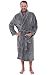 Del Rossa Men's Classic Fleece Shawl Collar Bathrobe Robe