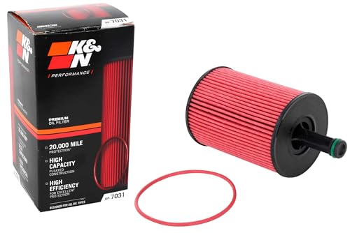 K&N Premium Oil Filter: Designed to Protect your Engine: Compatible Select 2001-2014 VOLKSWAGEN/AUDI/SEAT (Beetle, Golf, Jetta, CC, Bora, Passat, Eos, Eurovan, R32, A3, Quattro, TT, Alhambra), HP-7031