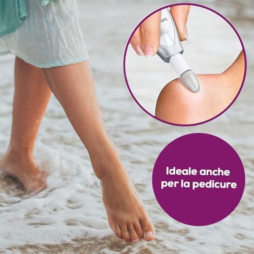 MP 41 Fresa Elettrica per Unghie con 7 Accessori in Zaffiro e Feltro, Manicure e Pedicure Professionale a 4600 Giri/min, Luce LED, Rotazione Reversibile, Adatto a Diabetici, con Custodia