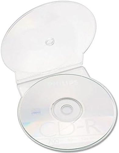 Media Replication CD Clear Clam Shell Storage Cases for 1 Disc - C-Shell - Pack of 1 5 10 25 50 100 150 200 400 (10)