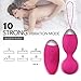 Vibrator Remote Control, Fovel Clitoris Vibrator Egg G-Spot 10 Vibration Patterns Adult Sex Toys Vagina Clitoris Vibrating Mini Vibes Stimulator for Women Couple Play Rechargeable