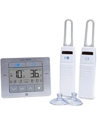 AcuRite Digital Wireless Fridge and Freezer Thermometer with Alarm, Max/Min Temperature for Home and Restaurants (00515M) 4.25