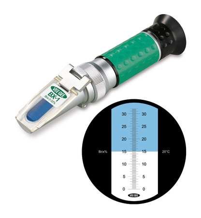 Vee Gee 43064 Handheld Refractometer, Ctx-2 Model, Freezing Point Propylene/Ethylene Glycol/Specific Gravity of Battery Acid, 2 Degree F/0.01 Resolution, 10-30 Degree C Atc