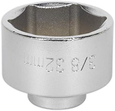 Sealey Sx113 Low Profile Oil Filter Socket 32Mm 3/8Sq Drive, Silver - Image 3