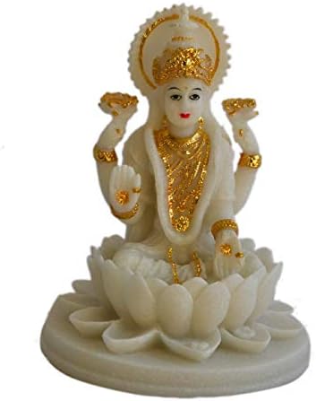 My Aashis Lakshmi Beautiful Statues Hindu Good Luck God (Blessing White Lakshmi)