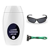 IPL Permanent Hair Removal Device 600,000 Flashes and 8 Energy Levels Facial Whole Body At-Home Painless Hair Removal System for Women and Men