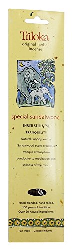 Triloka - Original Herbal Incense Special Sandalwood - 10 Stick(s)