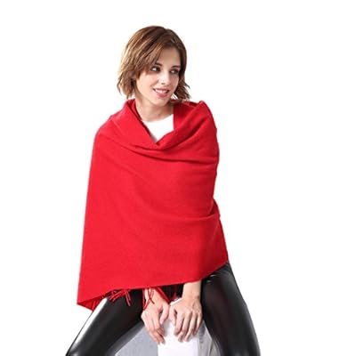 Aqueena 100% Lamb Wool Winter Wrap Shawl Oversized Scarf Aqueena 100% Lamb Wool Winter Wrap Shawl Oversized Scarf