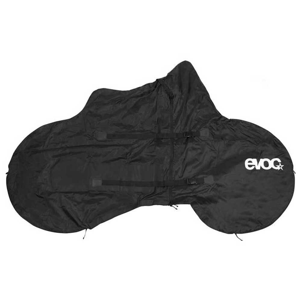 EVOC BIKE RACK COVER mountain bike, practical bike cover (handy bike cover, e-bike protective cover, weather protection bike, dimensions: 80 x 215 x 135 cm, weight: 1100 g), Black