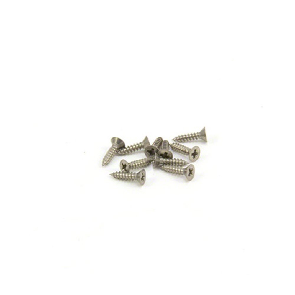 Stainless Steel Screws for Crafts, DIY, Construction, and Countersunk Magnets - 6mm dia head x 2.9mm dia thread x 13mm long - Pack of 10