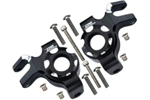 Aluminum Front Knuckle Arms For Axial 1/6 SCX6 Jeep JLU Wrangler AXI05000-12Pc Set Black
