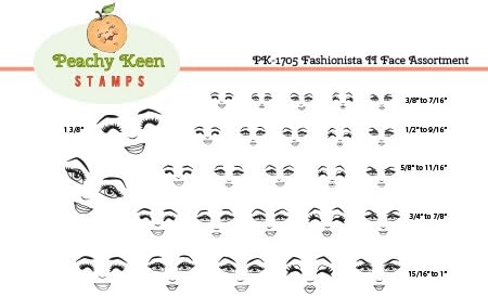 Fashionista II Clear Face Stamps Set of 27