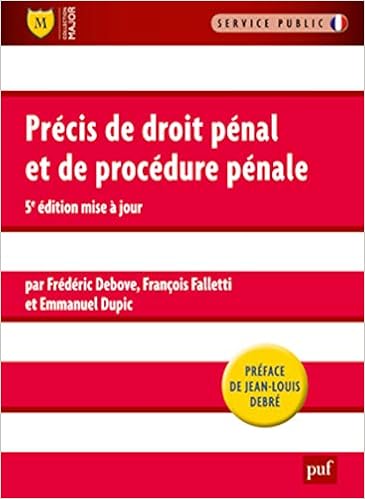 Precis De Droit Penal Et De Procedure Penale 5ed Preface De Jean Louis Debre Major Reference Debove Frederic Falletti Francois Dupic Emmanuel 9782130619932 Amazon Com Books