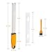 Lemon Zester Stainless Steel Cheese Grater for Chocolate Ginger Garlic Nutmeg Potato Vegetables Fruits, Protect Cover and Brush Included - Dishwasher Safe (Yellow)