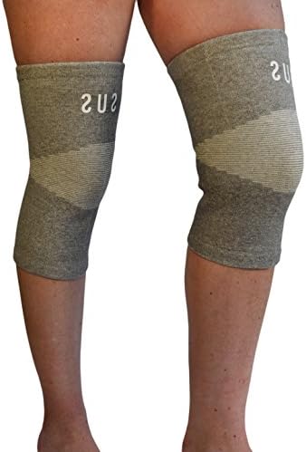 2 Comfort Knee Compression Sleeves By Susama - Medium / Large - #1 Meniscus Support and Patella Stabilizer for Men &amp; Women. Perfect Knee Workout Brace for Basketball, Running, Weightlifting &amp; Crossfit