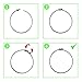 GLIDESTORE 8Pcs 8 Inch Hose Clamps Stainless Steel (Adjustable 7.48 Inch – 8.2 Inch Diameter), Duct Clamps, Dryer Vent Hose Clamp, Pipe Clamp, Worm Gear Clamps, Large Hose Clamps (Pack of 8)