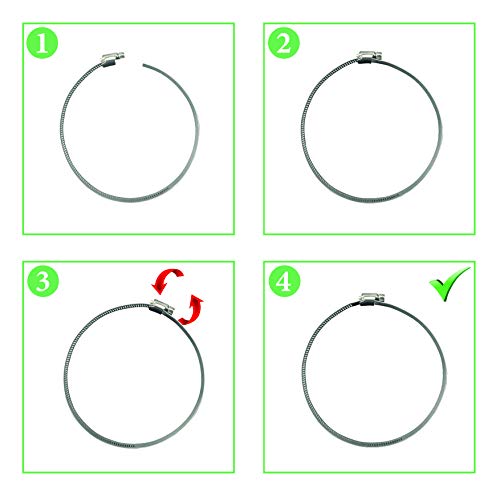 4 GLIDESTORE+6+Inch+Stainless+Steel+Clamps