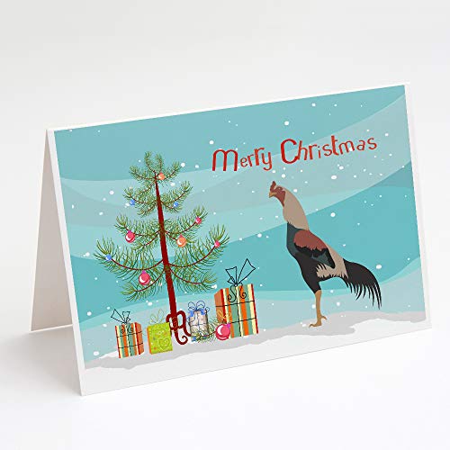 Caroline's Treasures BB9205GCA7P Kulang Chicken Christmas Greeting Cards and En…
