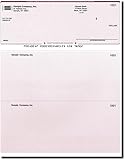 Computer Checks - 100 Printed Laser Computer Voucher Checks - Compatible for QuickBooks - Burgundy Diamond