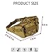 CREATOR Tactical Waist Pack Military Fanny Pack for Men Outdoor Army Waist Bag Large Waist Pack for Daily Life Cycling Camping Hiking Hunting Fishing Black Brown