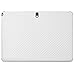 ArmorSuit MilitaryShield White Carbon Fiber Skin Wrap Film + HD Clear Screen Protector for Samsung Galaxy Note 10.1 (2014) - Anti-Bubble Film