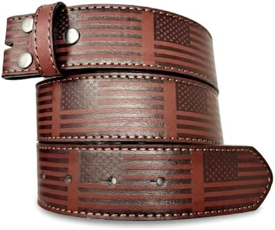 BC Belts Leather Belt Strap with Vintage Distressed Texture  display picture 1