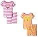 Sesame Street Toddler Girls' Big Bird Elmo 4pc Pajama Short Set