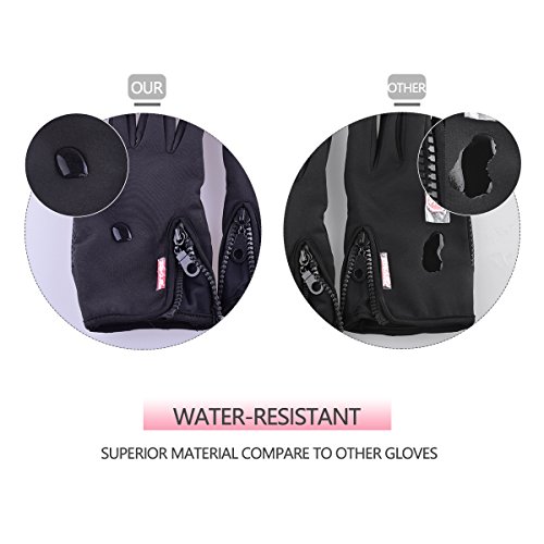 image for EVILTO Women's Touchscreen Warm Glove, Anti-slip Water-proof Wind-proo