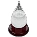 Lily's Home Fitzroy’s Desktop Teardrop Storm Glass Weather Predictor, Predicts Weather Changes and Patterns 1-2 Days in Advance, Includes Cherry Finished Wood Base (5 1/4