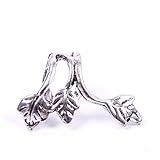 1pcs Vintage Alloy Earrings Stud Leaf Design Earring Ear Cuff Wrap Clip Ear Ring Silver