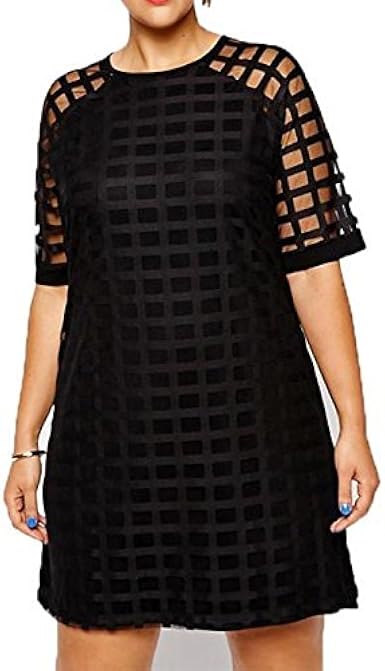 plus size sheer shirt dress