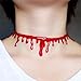 Halloween Costumes Halloween Necklace Vampire Blood Choker Necklace Scary Halloween Party Favors Decorations Gifts Pack of 2