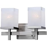 Maxim Tetra-2 Light Bath Vanity-14 Inches Wide by 9 inches high-Satin Nickel Finish