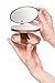 Folding Travel Mirror with Light - 1X and 5X LED Lighted Travel Makeup Mirror, Magnifying, Handheld Mirror, Pouch & Batteries Included, Rose Gold