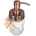 Mason Jar Soap Dispenser - Kitchen & Bathroom, Farmhouse Decor - 16 Oz, Stainless Steel - Rustproof Copper Pump