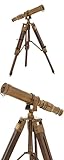 US HANDICRAFTS Vintage Brass Antique Telescope on