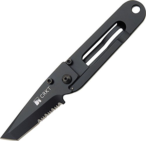 Columbia River Knife and Tool 5510K K.I.S.S. in the Dark 2.25-Inch Serrated Blade Knife, Black