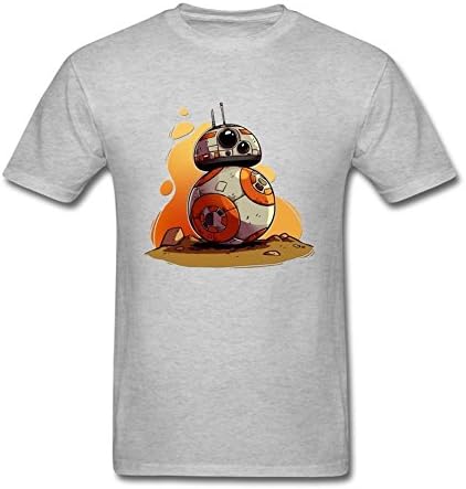 Frnjtt SELL Men bb-8-sphero-1 Cool Short Sleeve T-shirt Grey M